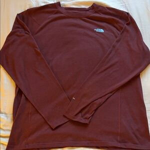 The North Face Men's Burgundy Long Sleeve Tee